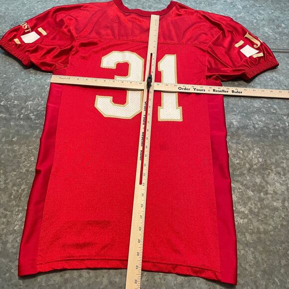 Vintage Jack Frost # 31 Football Jersey Mens Medium Rawlings Red - Picture 14 of 16